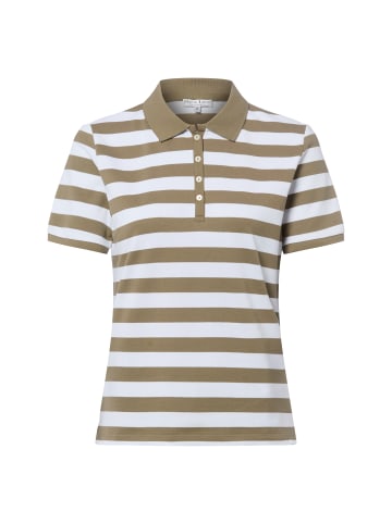 Marie Lund Shirt in weiß oliv - 0003