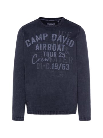 CAMP DAVID  Strickpullover in blau