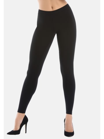 Teyli Leggings aus Baumwolle für Frauen Classico in schwarz