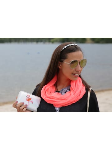 styleBREAKER Jersey Loop Schal in Neonorange