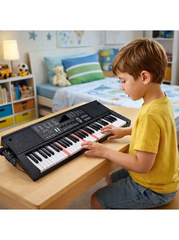 Wisam® Keyboard-E-Piano mit Mikrofon, 200 Klangfarben, 61 Tasten