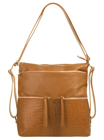 Samantha Look Schultertasche in cognac