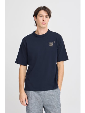 CASUAL FRIDAY Rundhalsshirt CFARCHER print in Blau