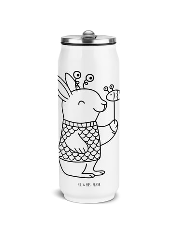 Mr. & Mrs. Panda Sportflasche Fische Astrologie ohne Spruch in Weiß
