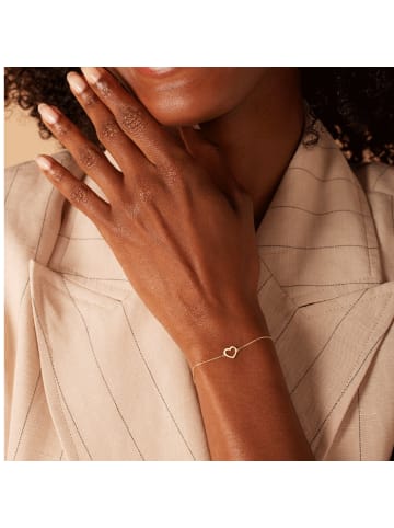 Lucardi 585 Gold Armband  Herz