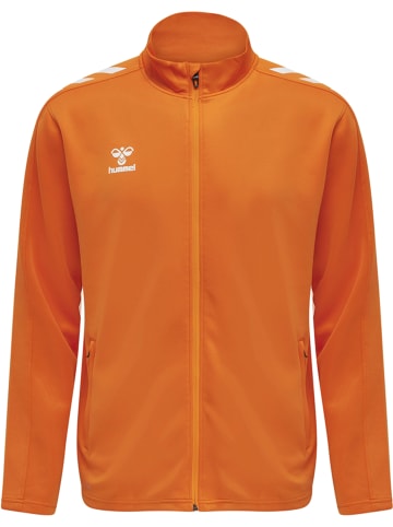 Hummel Hummel Zip Jacke Hmlcore Multisport Unisex Erwachsene Atmungsaktiv Feuchtigkeitsabsorbierenden in ORANGE TIGER