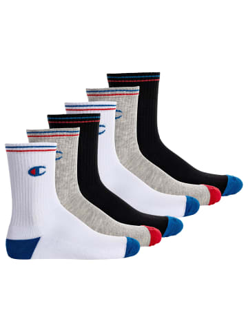 Champion Socken 6er Pack in Schwarz/Weiß/Grau