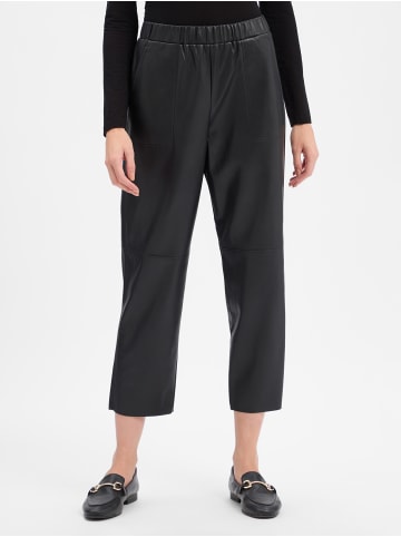 Marie Lund Kunstlederhose in schwarz