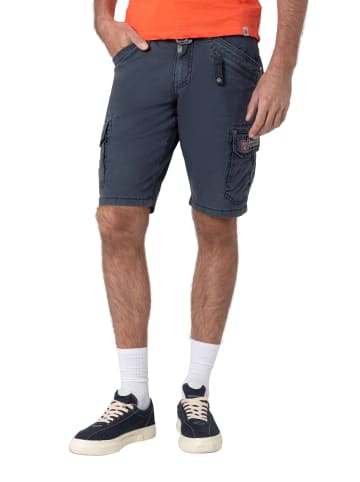 Timezone Shorts Kurze Cargo Hose Regular Mid Waist Pants in Blau-2