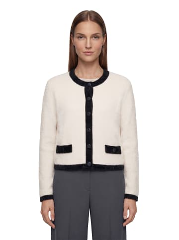 Betty Barclay Grobstrickjacke mit Knopfleiste in Patch Beige/Black