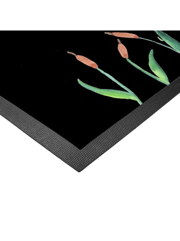 Mr. & Mrs. Panda Eingangsmatte Otter Stein ohne Spruch in Schwarz