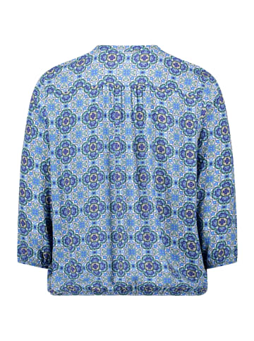 CARTOON Casual-Bluse mit Muster in Blau/Grün