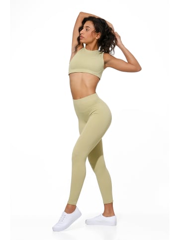 Yenita® Leggings "Ribbed Collection" in Grün