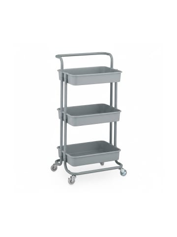 relaxdays Rollwagen in Grau - (B)42,5 x (H)86 x (T)36 cm