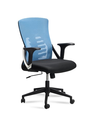 FineBuy Bürostuhl "SV96507" in Blau / Blau/Schwarz