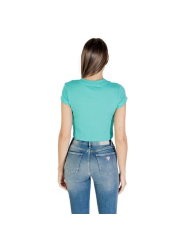 CALVIN KLEIN JEANS Türkis Baumwolle T-Shirt