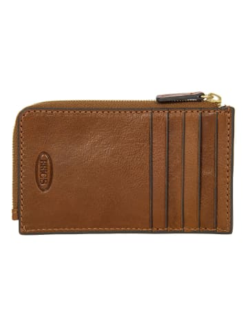 BRIC`s Volterra Kreditkartenetui RFID Schutz Leder 14 cm in tobacco