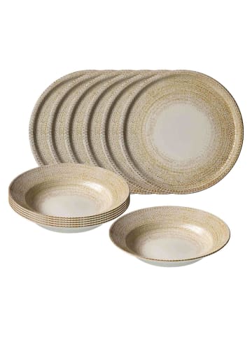 Ritzenhoff & Breker 12er Set Pizza- und Pasta-Set Rimini beige in beige