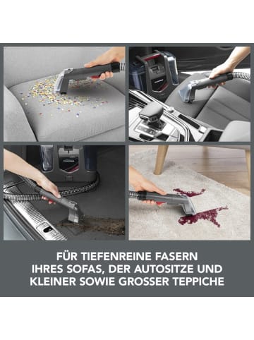 CLEANmaxx Polsterreiniger & Teppichreiniger - anthrazit/rot Autositze Nasssauger