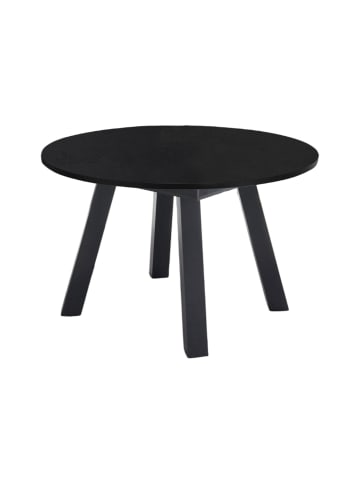 58 aufm Kessel ESSTISCH Rund ausziehbar Edda 2 130 x 130 x 78 Küchentisch Graphit/Schwarzstahl