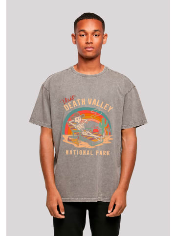F4NT4STIC Oversize T-Shirt US National Parks Visit Death Valley in Asphalt