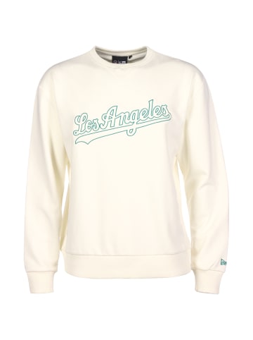 NEW ERA Sweatshirt MLB Los Angeles Dodgers Heritage in weiß / beige