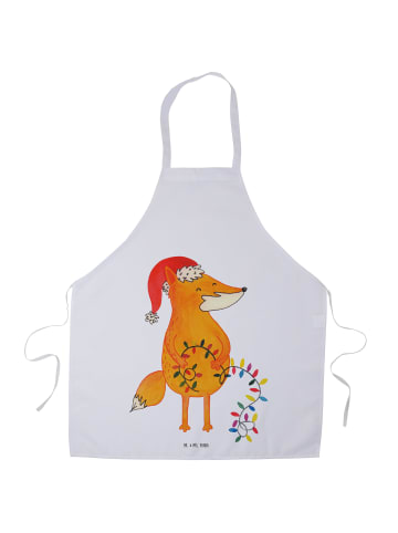 Mr. & Mrs. Panda Küchenschürze Fuchs Weihnachten ohne Spruch in Weiß