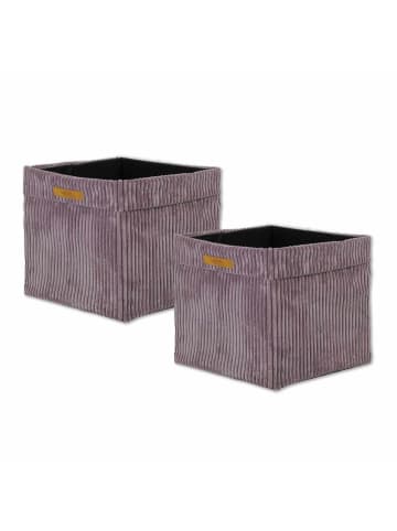 Lycce Aufbewahrungskorb 2er Pack in Altrosa