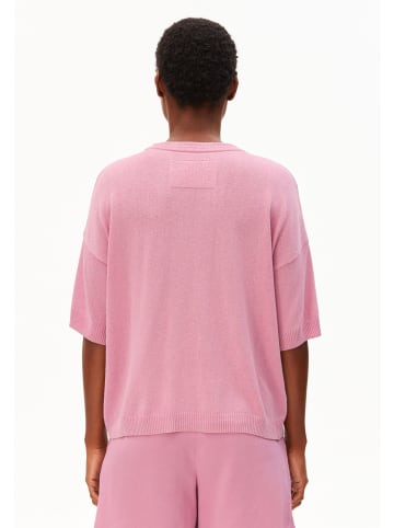 armedangels T-Shirt SL Linen Blend in altrosa