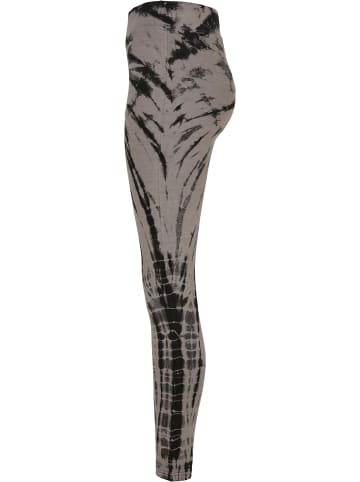 Urban Classics Urban Classics Damen Ladies Cotton Tie Dye High Waist Leggings in black/asphalt