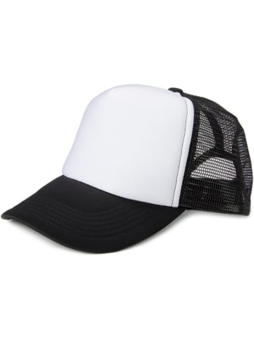styleBREAKER Mesh Cap in Weiß-Schwarz