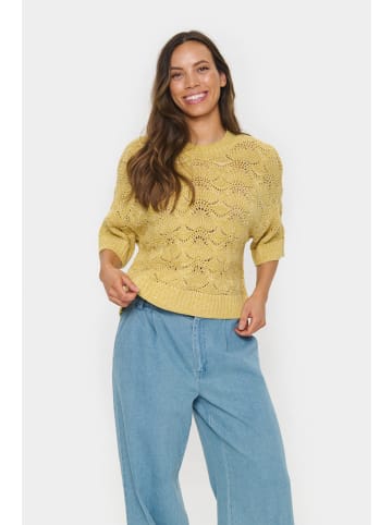 SAINT TROPEZ Strickpullover JustineSZ Oversize fit in Pampas