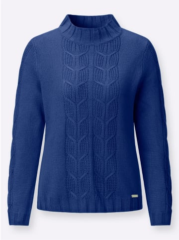 WITT WEIDEN Stehkragen-Pullover in royalblau