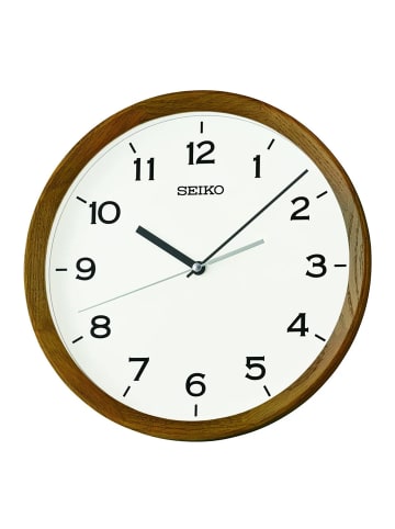 Seiko Wanduhr Classic Eiche Braun