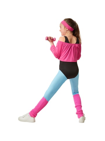 tectake Aerobic-Outfit im Stil der 80er Jahre, bunt