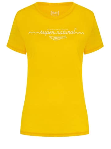 super.natural Merino T-Shirt in gelb