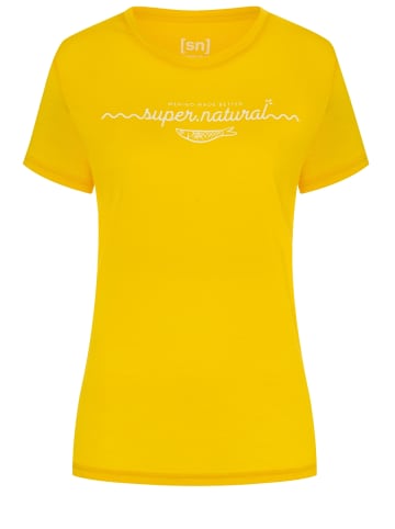super.natural Merino T-Shirt W MARINA TEE in gelb