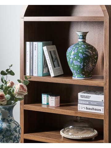 Beliani Blumenvase VALLADOLID in Grün/Blau/Weiß - (W) 20 x (H) 36 x (L) 20 cm