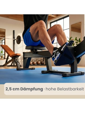 eyepower 2,5cm dicke Fitnessmatte 2er Set 90x90cm Bodenschutzmatte Gym Matte Puzzlematte