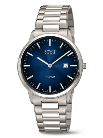 Boccia Analoguhr für Herren in silber