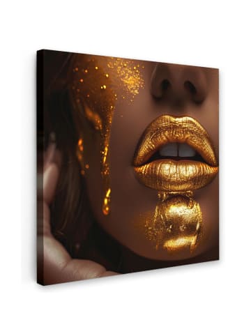 MuchoWow Leinwand bilder Goldenes Gesicht (BxH)