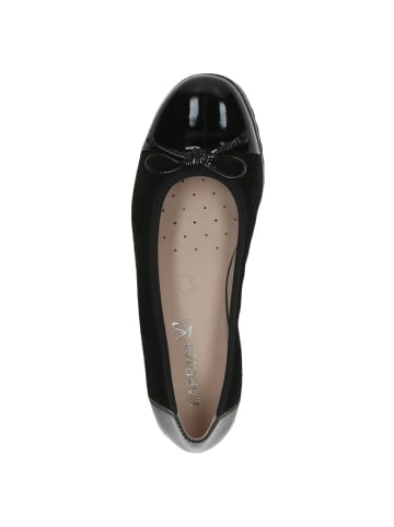 Caprice Ballerina in BLACK SUEDE