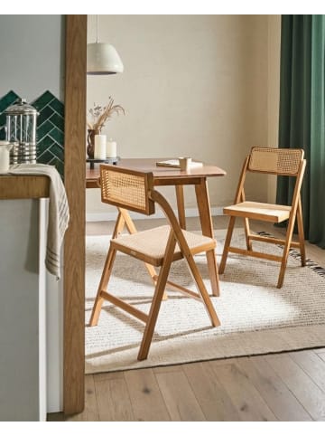 Beliani 2er-Set Esszimmerstuhl MODANE in Braun/Beige