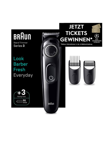 Braun Bartschneider Series 3 BT3410 in Schwarz