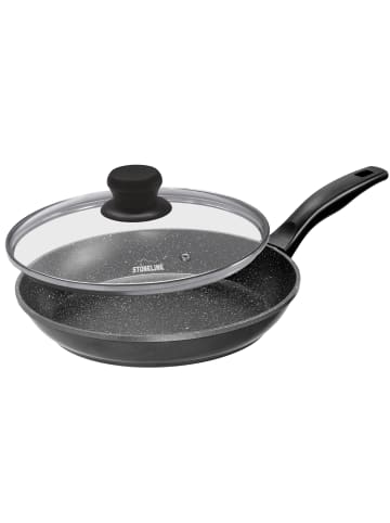 Stoneline Bratpfanne 26 cm | mit Deckel in Anthrazit