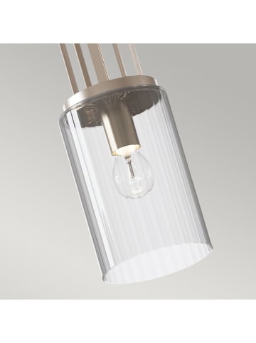 Licht-Erlebnisse Pendelleuchte (B)17.8 x (L)17.8 x (T)69.8 cm in Nickel poliert TransparentNickel poliert Transparent