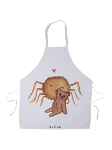 Mr. & Mrs. Panda Grillschürze Spinne Agathe Teddy ohne Spruch in Weiß