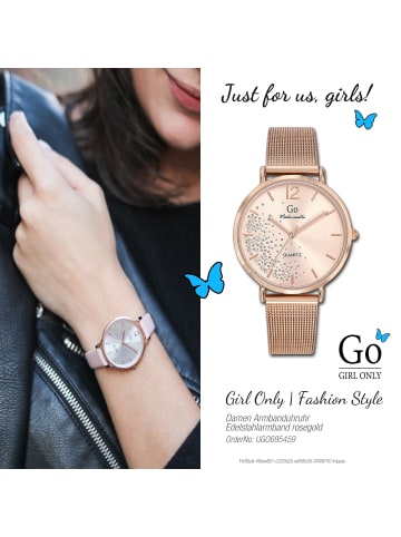 Girl Only Armbanduhr-Analog rosegold mittel (ca. 36mm) Girl Only Mademoiselle