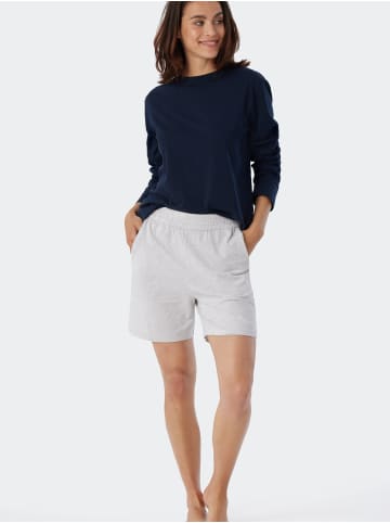 Schiesser Pyjamahose Mix & Relax kurz in grau-mel.