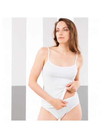 Erwin Müller Unterhemd mit Spaghettiträgern 2er-Pack in weiß